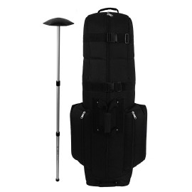 CaddyDaddy Golf CDX-10 Golf Bag Travel Cover with North Pole Club Protector, Black