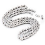 FSC 10 Speed 116 Links Bicycle Chain, Silver,Gold (1/2x11/128-Inch) Compatible with 9 Speed (Silver)