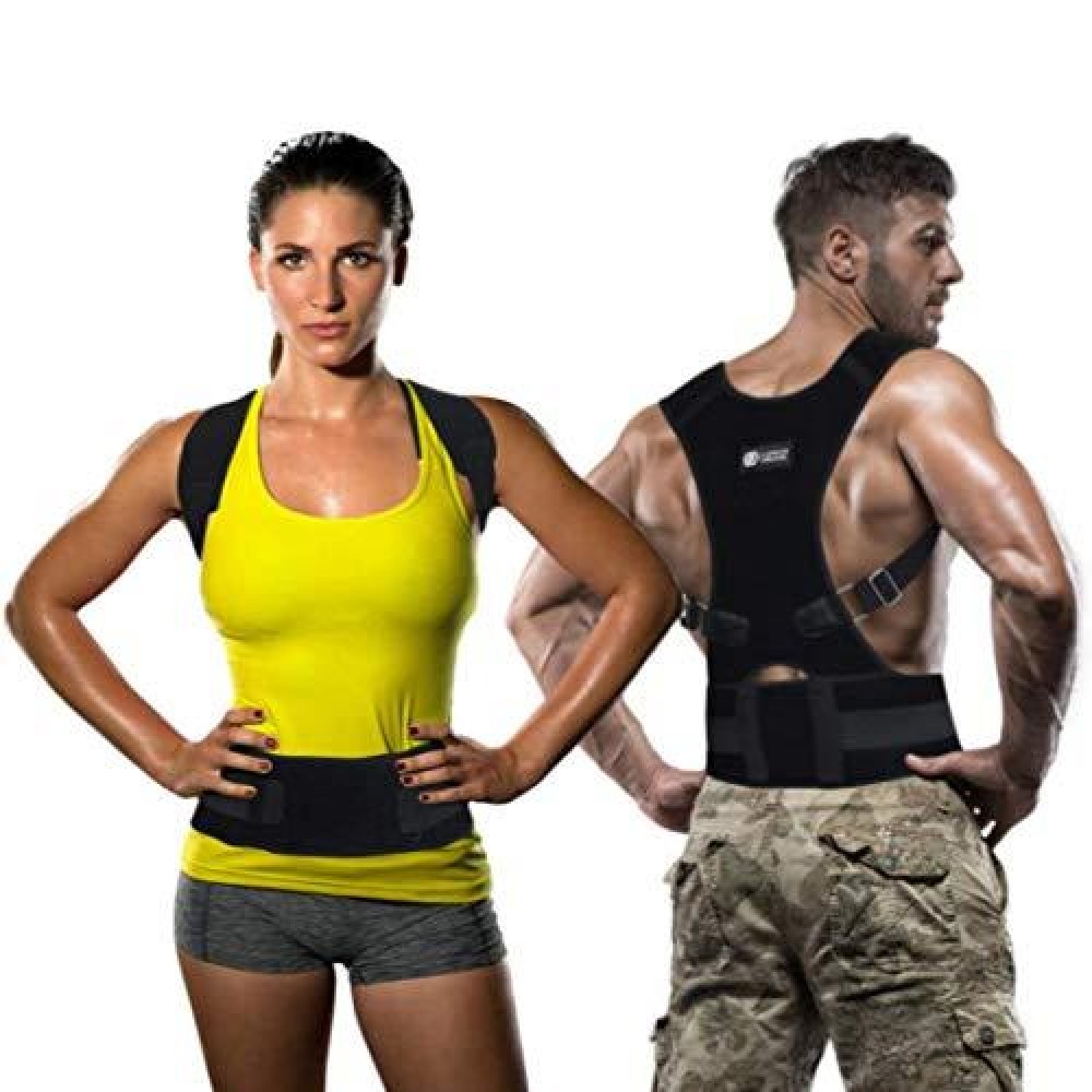 Copper Compression Posture Corrector - Guaranteed Highest Copper Content Adjustable Posture Support Back Brace Men Women Supports Correct Posture Upper Lower Lumbar Scoliosis (L 30?to 36?Waist)