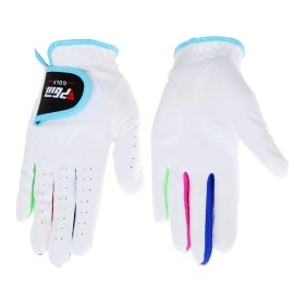 MUXSAM A Pair of Golf Gloves for Children Cloth Sport Gloves Soft Breathable,16-White