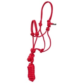Mustang Pony/Mini Mountain Rope Halter/Lead Red,Purple,One Size