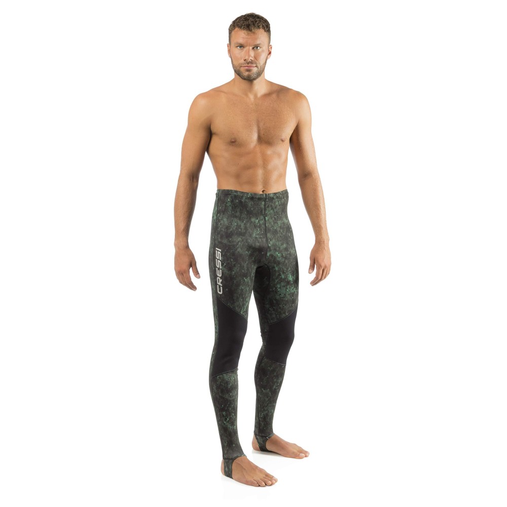 Cressi Hunter Rash Guard Pants, Camo Green, 3XL