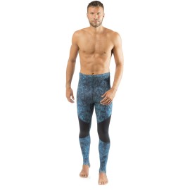 Cressi Hunter Rash Guard Pants, Camo Blue, 2XL