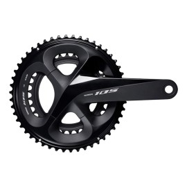 Shimano 105 FC-R7000 Crankset - 175mm, 11-Speed, 52/36t, 110 BCD, Hollowtech II Spindle Interface, Black