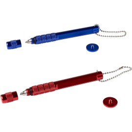 Juvale Groove Sharpener - 2-Pack Golf Club Groove Shapener with 2 Ball Markers, Re-Grooving Tool for Wedges and Iron, for Optimal Backspin and Ball Control, Red and Blue