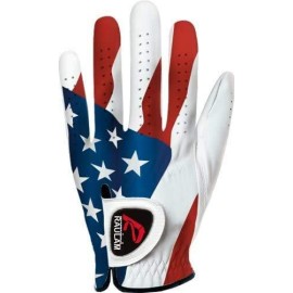 RAULAM INTERNATIONAL USA Flag Golf Gloves Perfect Grip for Men and Women (Mens Small, Left)