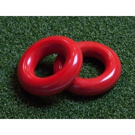 Murray Sporting Goods Golf Swing Weight Ring (2-Pack) Red Golf Club Swing Trainer Rings - Weighted Golf Donut Accessory Good for Golf Practice, Training or Warm Up