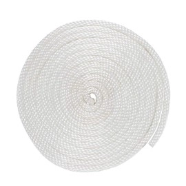 Solid Braid Nylon Rope - 1/4 Inch x 100 Feet - White