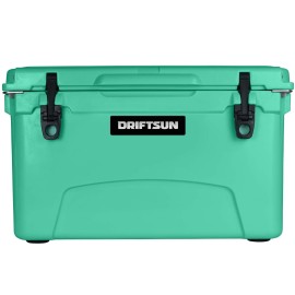 Driftsun 45qt Insulated Ice Chest - Heavy Duty, High Performance Roto-Molded Commercial Grade Cooler (Seafoam Green)