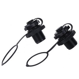 2pcs Air Plugs Inflatable Boat Spiral Air Plugs One-Way Inflation Air Valve for Rubber Dinghy Raft Pool Boat Airbeds