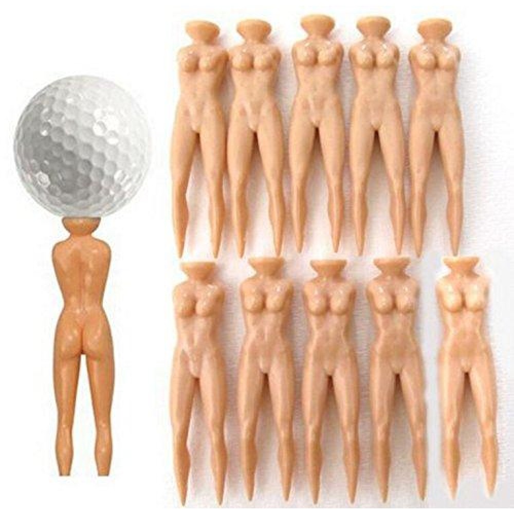 Angel Plastic Novelty Joke Naked Nude Lady Golf Tee Practice Training Golf Tees Bulk