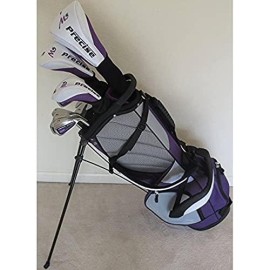 Petite Womens Complete Golf Set - for Ladies 5ft to 5ft 6in Tall - Custom Fit Clubs Driver, Wood, Hybrid, Irons Deluxe Stand Bag