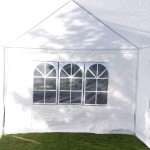Thxbyebye Wedding Party Tent 3 x 9m Outdoor White Canopy Screen Sun Shelters Houses Gazebos Heavy Duty with 3 Removable Sides Sidewalls for BBQ Carport