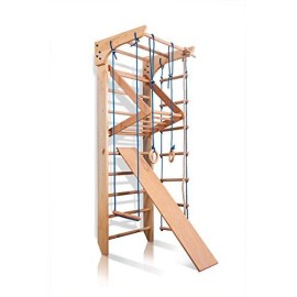 Wood Stall Bar, Wooden Swedish Ladder, Wall Bars for Kids, Kinder-3-240