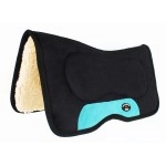 CHALLENGER Western Contoured Fleece Padded Saddle Pad Turquoise 39175