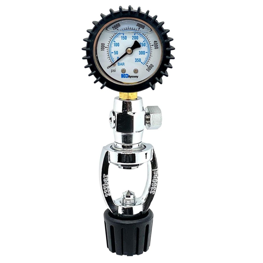 H2ODYSSEY Yoke Pressure Tester - Scuba Diving Gauge