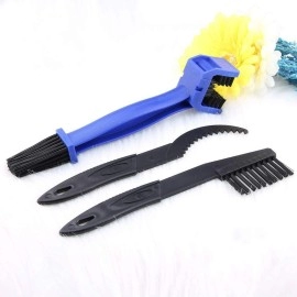 Motorcycle & Bike Chain Cleaner Tool Set - Durable Bicycle Chain Gears Maintenance Cleaning Brush Kit for All Type Chain Gears(3 Kinds)