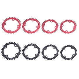 32/34/36/38T Single Chainring Narrow Wide Chainring 104 BCD, BMX MTB Road Mountain Bike Bicycle Single Speed Crank Chain Ring Repair Parts Black, Red(36T Black) Narrow Wide Kettenblatt 36 32 tooth na