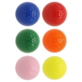 Infusion Miniature Golf Balls - Colored Mini Golf Balls - 6 Pack, Red, Yellow, Blue, Orange, Green, Pink Color Balls