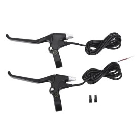 Diohce Bicycle Brakes Lever, Durable 2 Wires Left & Right E-Bike Bicycle Electric Brake Lever Replacement Parts (1 Pair)