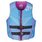 Full Throttle Women's Rapid Dry Flex-Back Life Jacket, Blue, Large