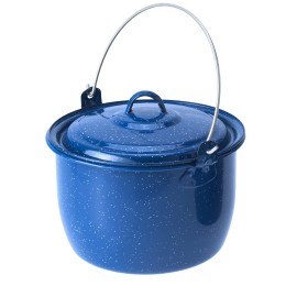 GSI Outdoors Convex Kettle for Soup, Stew, or Water Pot - Camping, Enamelware, 4.25 qt