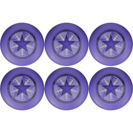 Discraft Ultra-Star 175g Ultimate Frisbee Sport Disc (6 Pack) Choose Color (Purple)