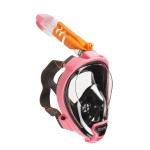 OCEAN REEF - Aria QR + Quick Release Snorkeling Mask - Full Face Snorkeling Mask - 180 Degree Underwater Vision - 5 Colors and 3 Sizes - Pink Color - Size S/M