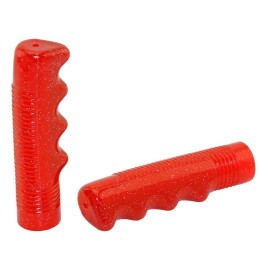 Alta Glitter Flake Lowrider Bicycle Sparkle Grips (Red)
