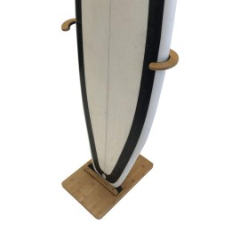 COR Surf Bamboo Surfboard Stand Premium Standing Rack to Display Your Board