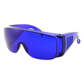 Golfball Finder Glasses - Blue Lens Cover Over Sunglasses - Wear Over Prescription Eyeglasses