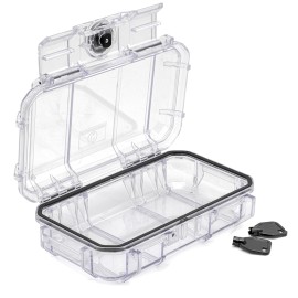 Seahorse 56 OEM Portable Waterproof Dry Box Hard Protective Micro Case - Mil Spec/USA Made / IP67 Waterproof/Lockable/Airtight/Smell Proof - for Hand Tools, Ammo Boxes, Stash Box