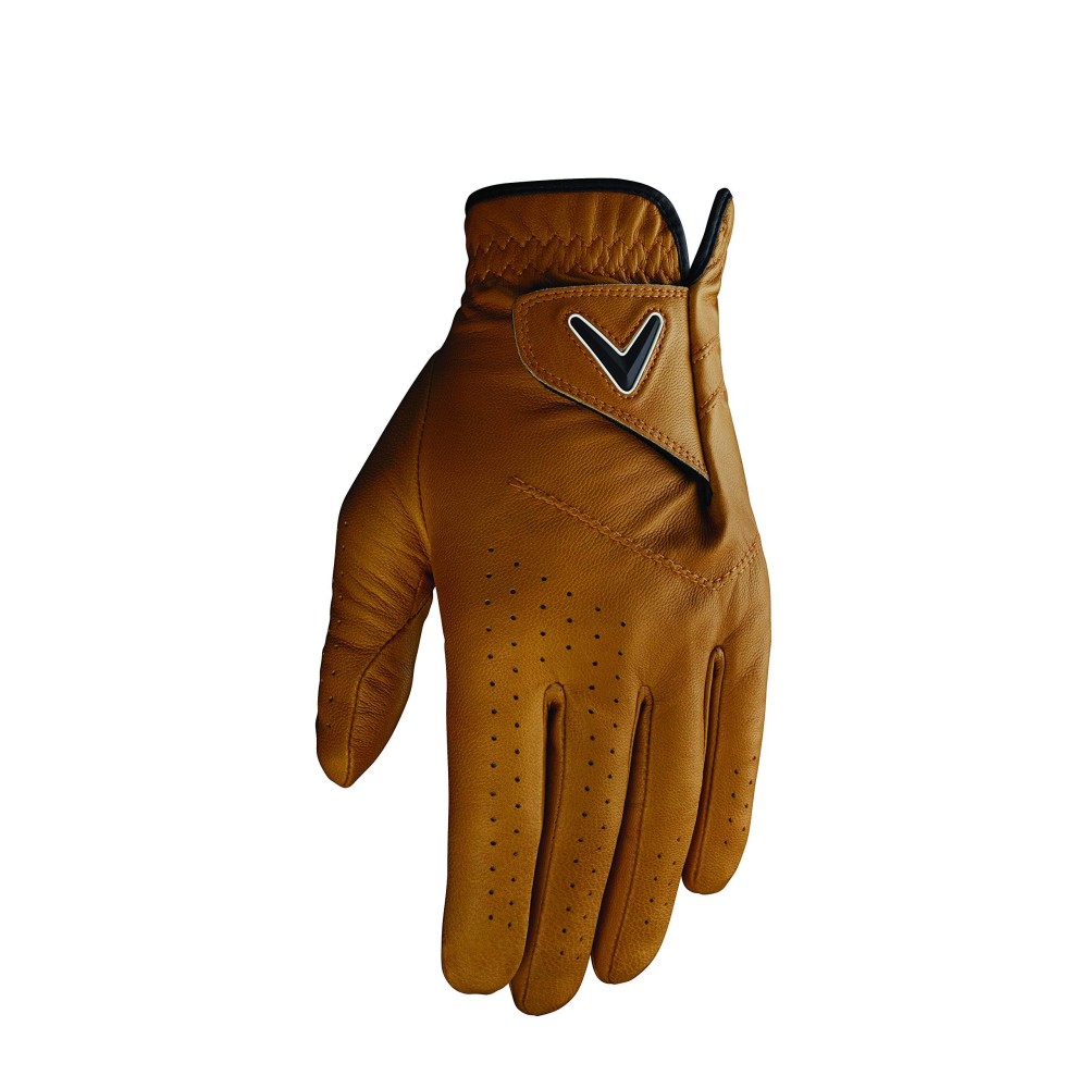 Callaway Golf Opti Color Men's Golf Glove (Worn on Left Hand, Large, Tan, Single Glove)