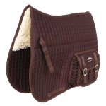 CHALLENGER Horse English Quilted Aussie Cotton All-Purpose Saddle Pad with Pockets 72121