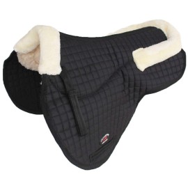 CHALLENGER Horse Contoured Fleece Lined Quilted English Saddle Pad 72117