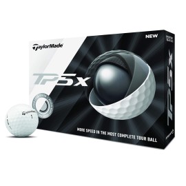 Taylor Made TP5x Golf Balls, Dozen, White