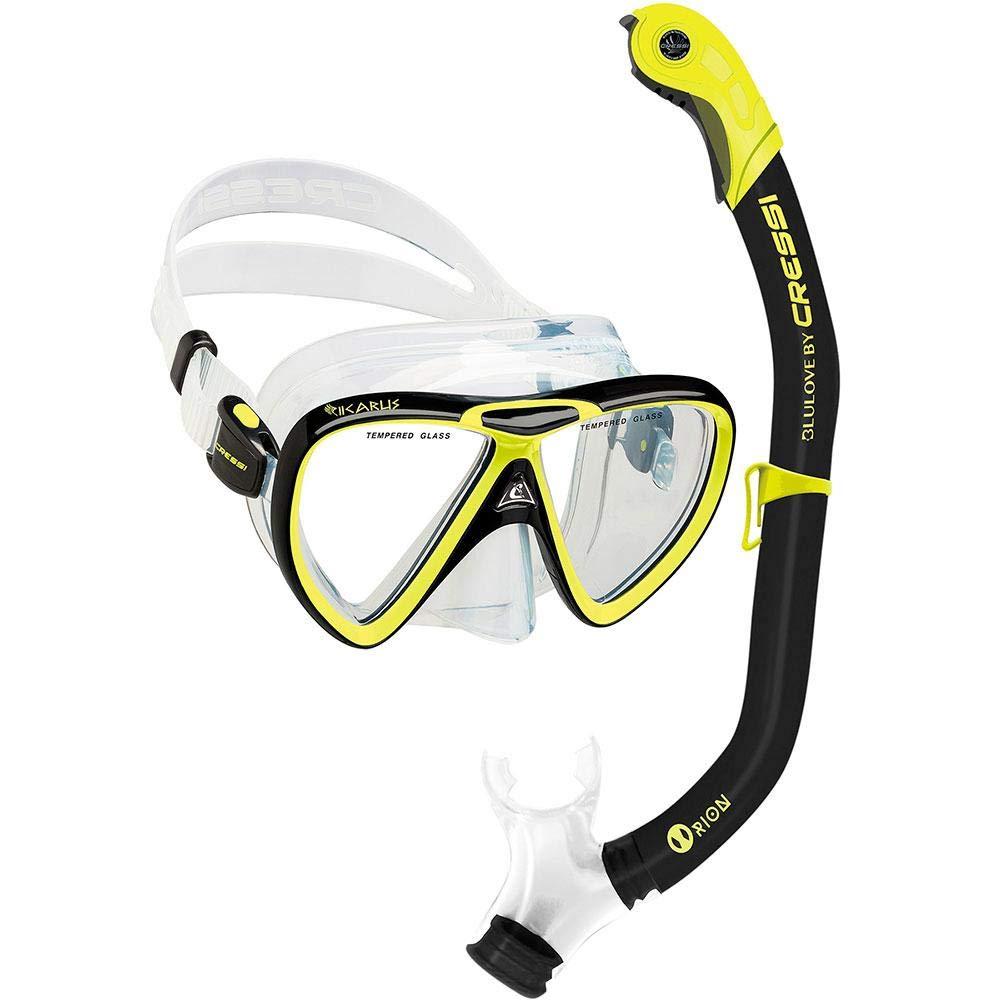 Cressi Ikarus & Orion, Black/Yellow, One Size