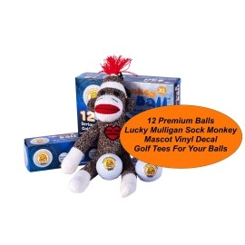 Slap Yo Monkey! Golfers Ultimate Stress Doll 12 Balls Golf Ball in Its Head Funny Gift Gets Laughs Christmas Stuff Sack for Glove, Tees, and More Ball Holder Funny Gifts White Elephant