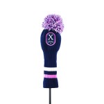 Callaway Golf 2019 Uptown Pom Pom Head Cover, X Fairway Wood , Navy/Pink