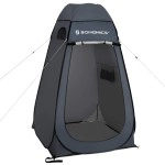 SONGMICS Pop up Tent, Privacy Shelter for Changing Room, Dark Gray + Blue