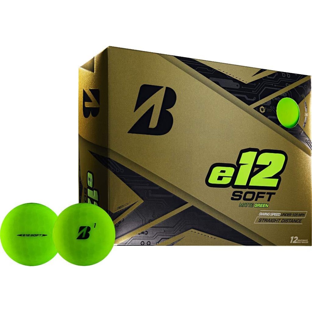 Bridgestone Golf e12 Soft Golf Balls, Green
