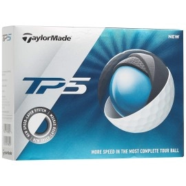 TaylorMade TP5 Golf Balls (One Dozen), White, Large