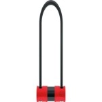 ABUS U-Lock 440A USH Alarm - Bicycle Lock with Mount and Alarm Function Security Level 8-230 mm Shackle Height, Black