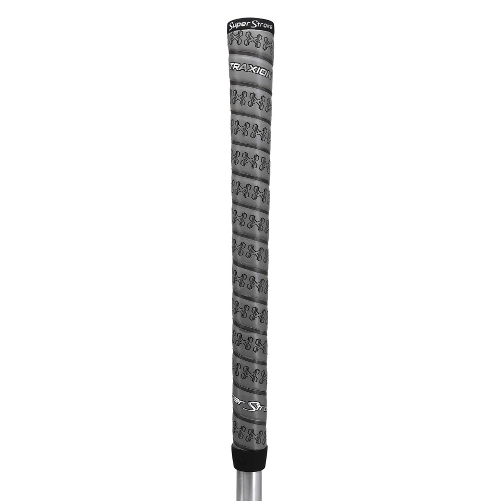 SuperStroke TraxionWrap Gold Club Grip, Gray (Midsize) Advanced Surface Texture That Improves Feedback and Tack Extreme Grip Provides Stability and Feedback Transfer Speed More Effectively