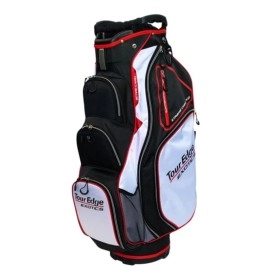 Tour Edge Exotics Xtreme Cart 7.0 Bag-Black-Red-White, One Size, UBAE7CB03