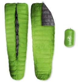 Outdoor Vitals LoftTek Hybrid Top Quilts (Green, LongWide (0?F))