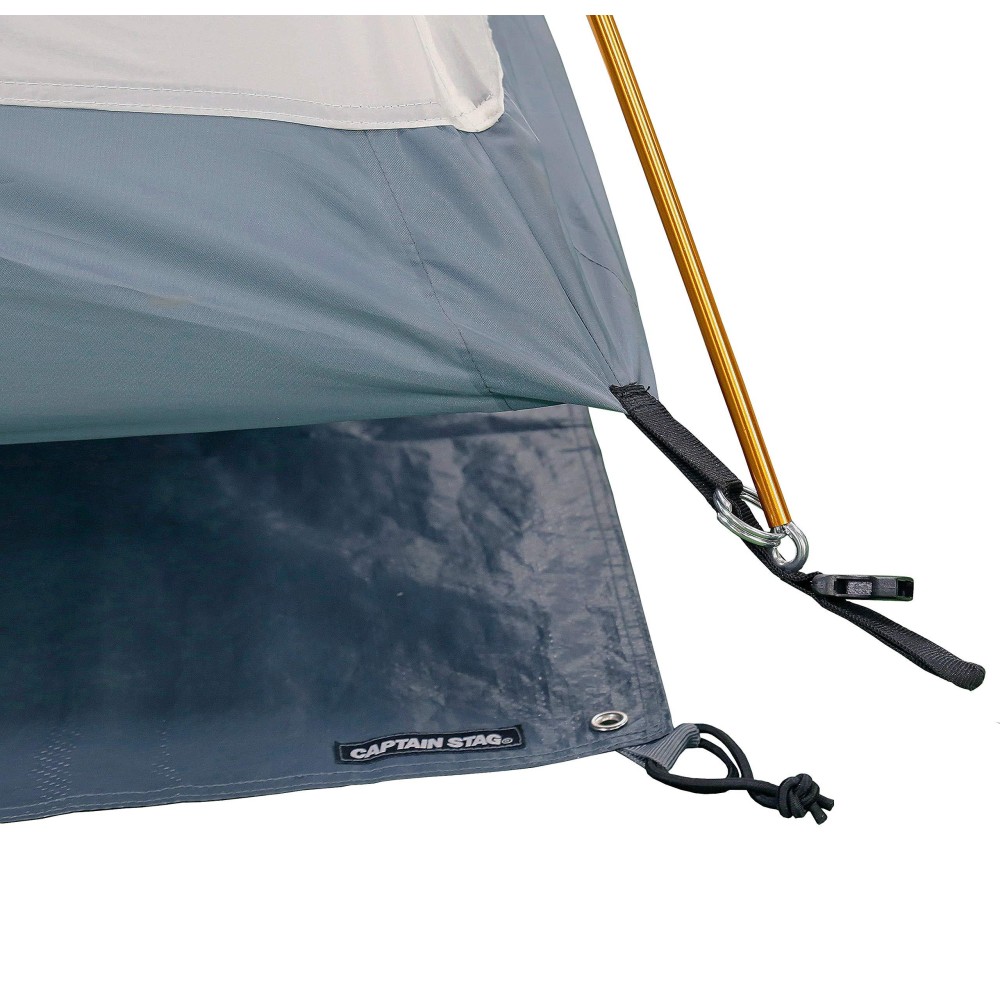 Captain Stag UA-4522 Tent Tent Sheet, Ground Sheet, for Tent Floor Size 78.7 x 78.7 inches (200 x 200 cm), Storage Bag Included