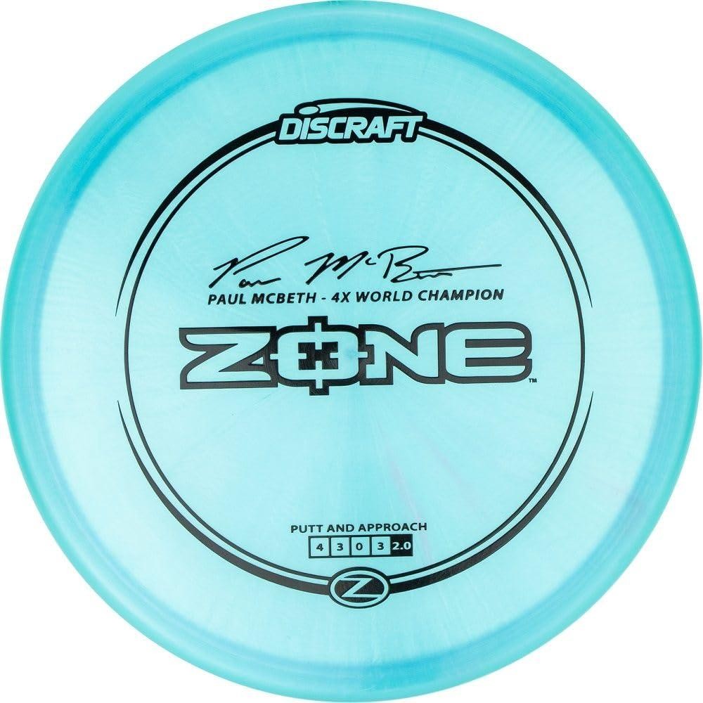 Discraft Paul McBeth Elite Z Zone Overstable Putt & Approach Disc Scramble Out of Any Position Trusted by the Pros Discraft Zone Disc Golf Approach Disc Weight - 174g (Colors may vary)