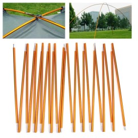Tent Poles Replacement, Lightweight Tent Pole Repair Kit -24 Sections Aluminum Alloy Anti-UV Windproof Waterproof Tent Poles Awning Poles for Outdoor Camping