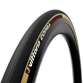 Vittoria Corsa Graphene 2.0 - Race Road Bike Tire - Foldable Bicycle Tires for Competition (700x28c, para Black Black)